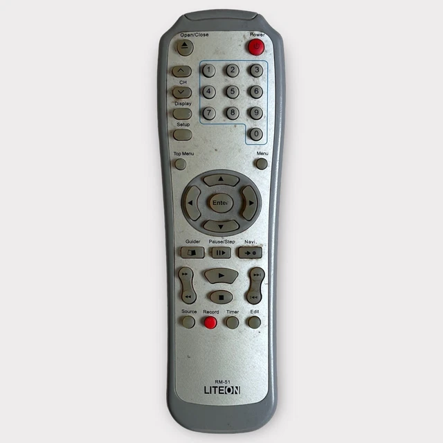 ORIGINAL LITEON RM51 Remote Control for DVD Recorder £3.99 PicClick UK