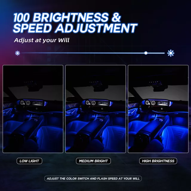6M RGB LED Auto Innenraumbeleuchtung Lichtleiste Für BMW E46 E39 E60 E61 E90 E53 2