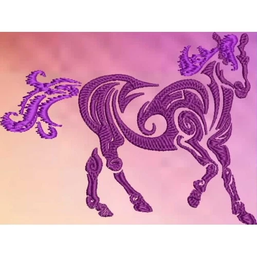 Embroidered Sweatshirt - Tribal Horse S1-03 Sizes S - XXL