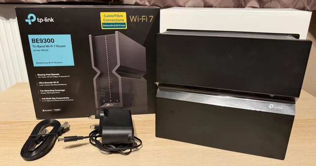 TP-Link Archer BE550 Tri-Band BE9300 WiFi 7 Router, 5x 2.5G WAN/LAN Ports