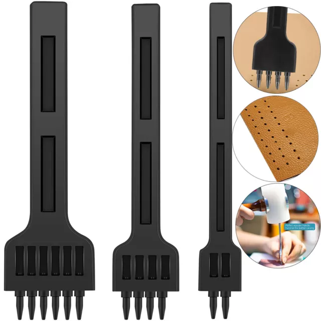 4/5/6mm Leder Handwerk Werkzeuge Flach Meißel Loch Stanzen Nähen Stanzwerkzeug