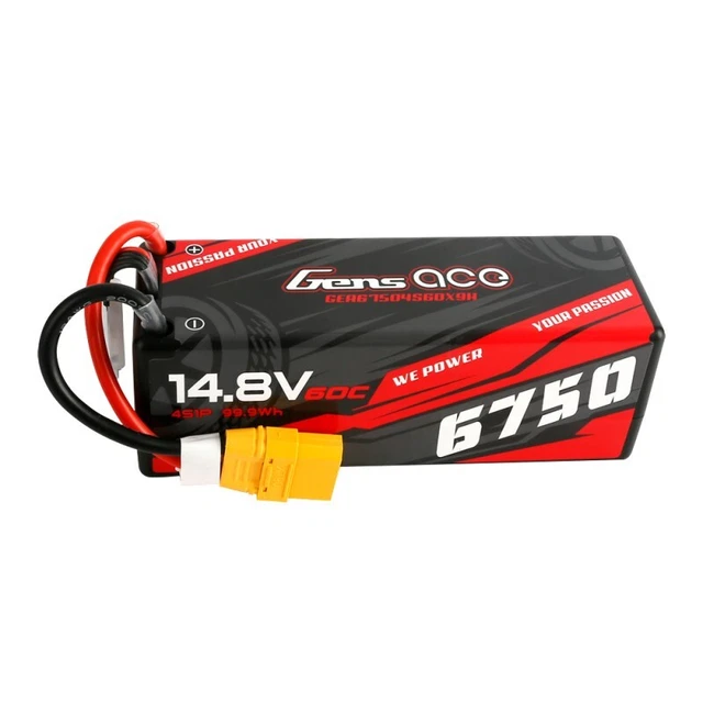 GensAce G-Tech 5300mAh 11.1V 60C HardCase 3S Lipo Battery Deans For ARRMA RC Car