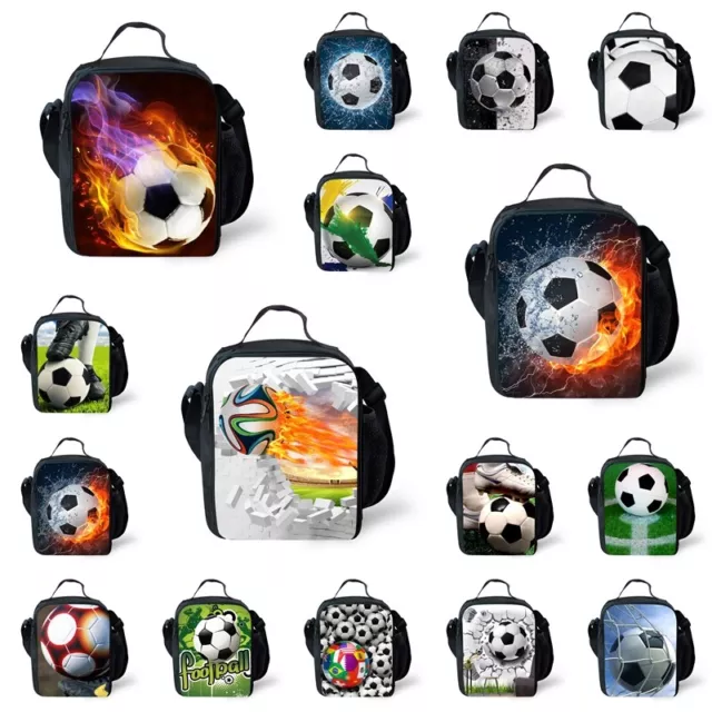 Ronaldo Football Insulated Lunch Bag School Bag Picnic Kids Food Storage Bag UK