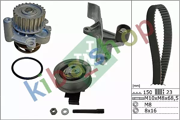 Timing Set Belt + Pulley + Water Pump Fits For Audi A4 B5 A4 B6 A4 B7 A6 C5