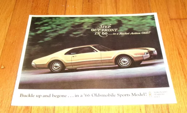Original 1966 Oldsmobile Sports Model Sales Brochure Toronado 442 Starfire