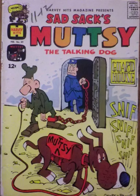 Harvey Hits #89 - Feb 1965 - Sad Sacks Muttsy - Harvey Comics - Look