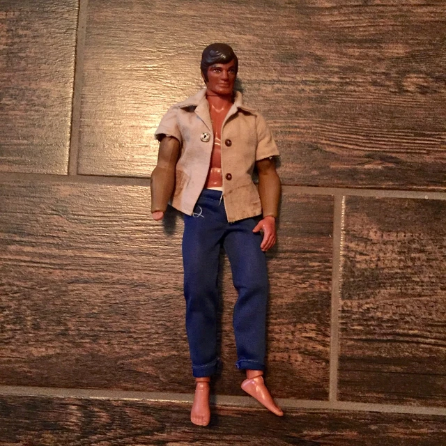 1971 MATTEL BIG Jim Karate Chop Action Figure, DAMAGED INCOMPLETE, SOLD AS IS $18.99