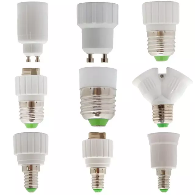 5x E14 E27 GU10 G9 Lampensockel Adapter Fassung Konverter Lampe