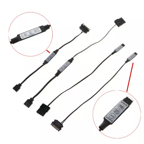 5V 3Pin 12V 4Pin auf Molex SATA NetzteilKabel Konverter Adapter RGB Hauptplatine