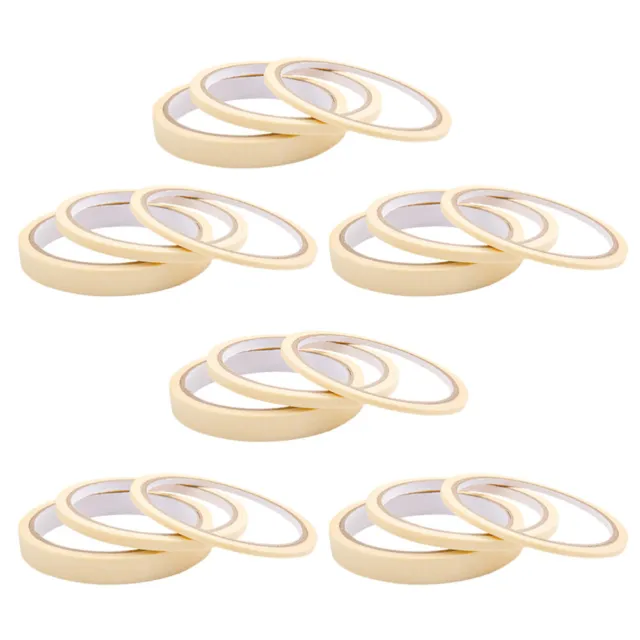 18 rollos esmalte de uñas cinta enmascaradora de esmalte de rayas blanco brillante pintado por separado