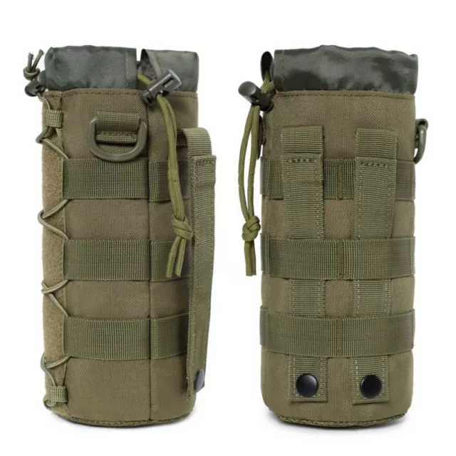 Tactical Kettle Bags Molle Water Bottle Bag Pouch Holder  Carrier Outdoor Hiking
