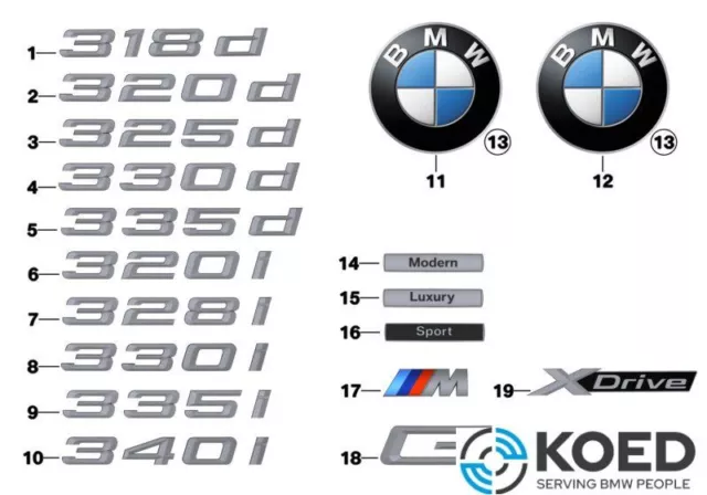 BMW Schriftzug seitlich 51147294500