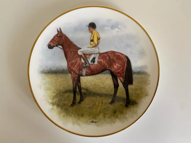 Regal Crown Chasing Legends "Arkle" Fine Bone China Comm. Plate Limited Ed. 2000