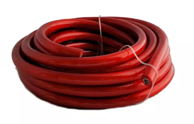 IMC AUDIO 2 Gauge 20' Ft Ground Wire Cable Red Power Car Audio Amp Awg