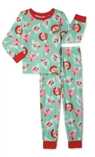 Rudolph the Red Nosed Reindeer Girls Long Sleeve Christmas Pajamas Size M 7/8