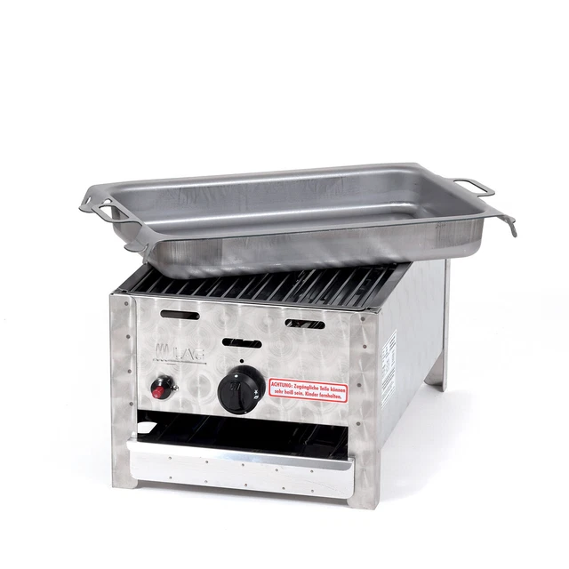 Edelstahl 1-flammig (3,65kW) Gasgrill Gasbräter Gas Grill Gastro Neu K1