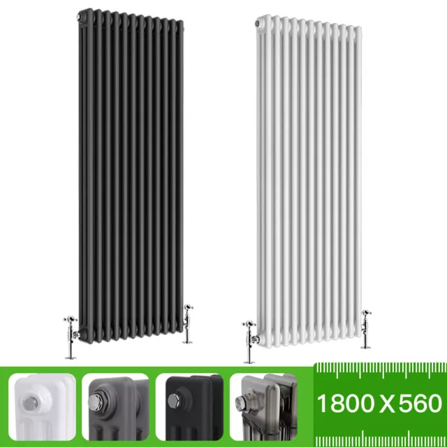 Traditional 2 3 4 Column Radiator Vertical Horizontal Heating Cast Iron Style UK