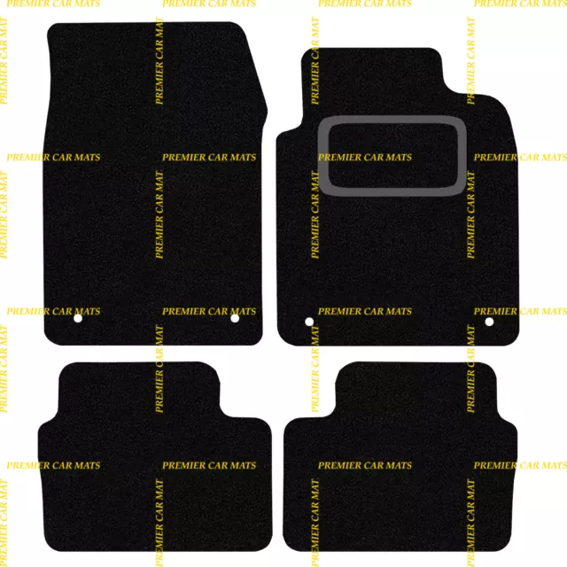 Fits Vauxhall Vectra 2003 To 2008 Tailored Black Carpet Car Floor Mats (4 Clips)