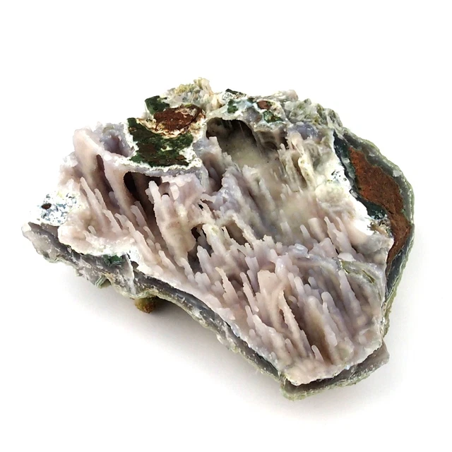 Anhydrit - Stufe mit Amethyst & Calcit AA-Qualität Ø 162 mm  1004 g Brasilien 21