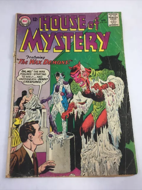 House of Mystery # 142 DC Comics Silver Age April 1964 Wax Demons