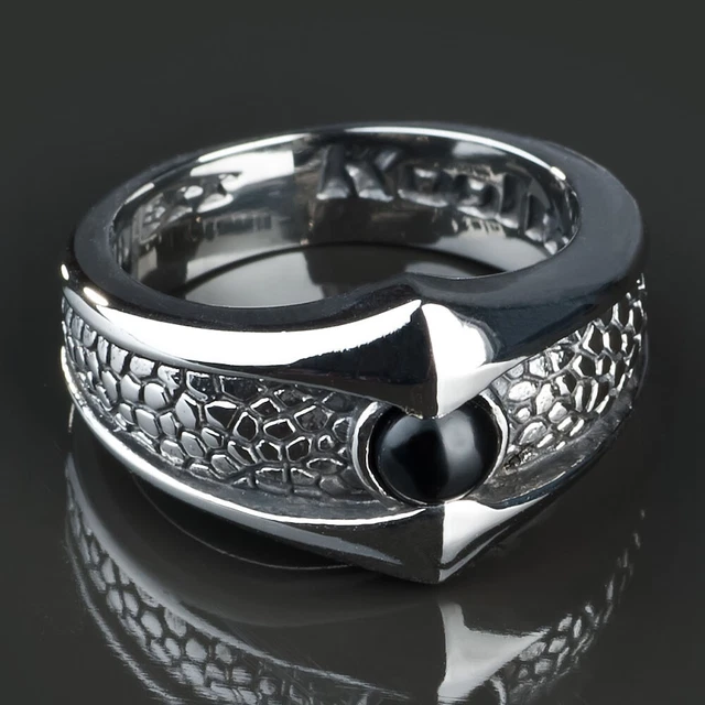 Bague Chevalière Croix Gothique Acier Inox - Style Biker Argenté - Taille 67 - KoolKatana