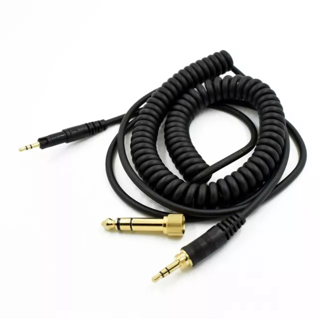 Câble de remplacement noir compatible AudioTechnica pour ATHM40x/M50x