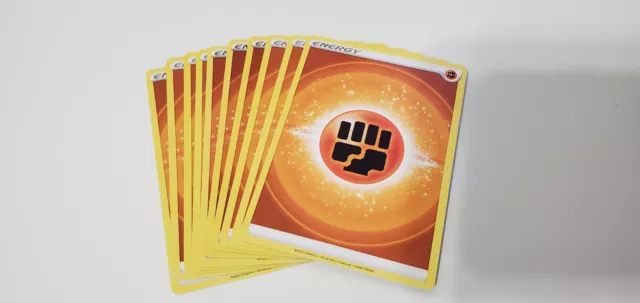 10 Basic Fighting Energy Pokémon TCG SWSH Cards