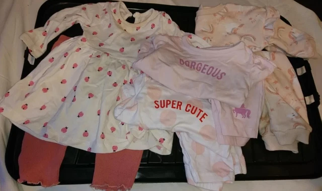 Large Baby Girls Clothing Bundle Size 0-3 Months - 8 item's