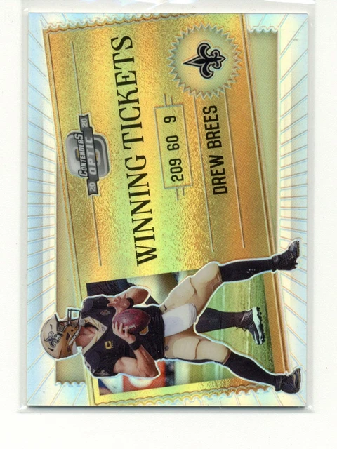2020 Panini Contenders Optic #WT6 Drew Brees Winning Tickets