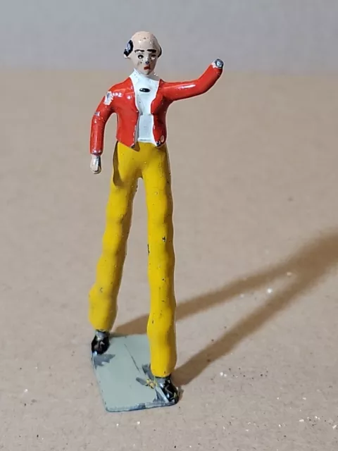 Britains Circus Tall Stilt Walker Man Lead Figure 1930s Toys Vintage England
