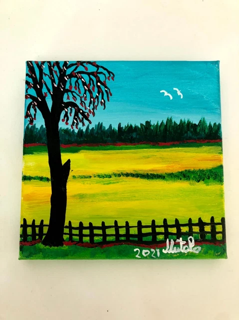 Gaspare Mutolo olio su tela cm 20x20 cm  archiviato presso l' artista