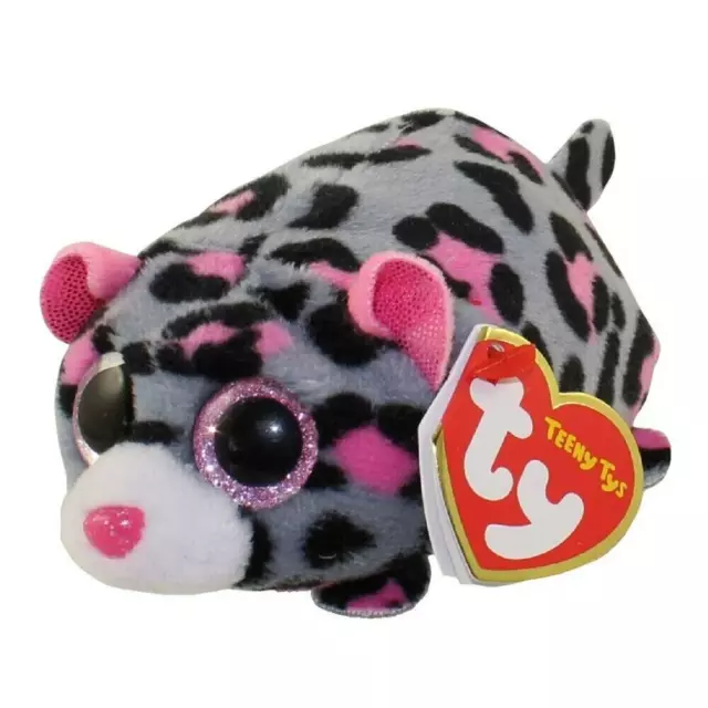 Teeny Ty Stackables- MILES THE LEOPARD CAT 4" PLUSH New MWMT's