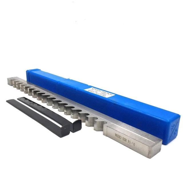 HSS Keyway Broach 14mm D Push Type Metric Size CNC Metalworking Tool T