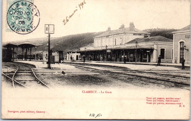 58 CLAMECY - la gare -