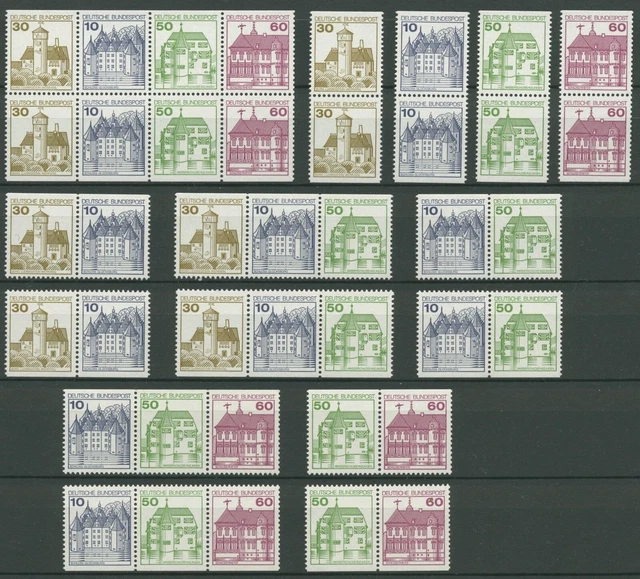 Bund 1980 H-Bl 28 und alle Zusammendrucke komplett aus MH 23 postfrisch (G1943)