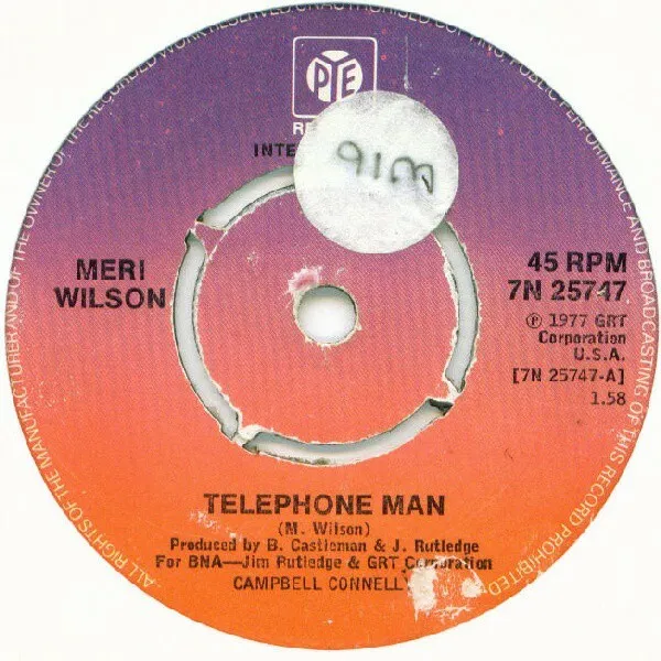 Meri Wilson - Telephone Man (7", Single, Pus)