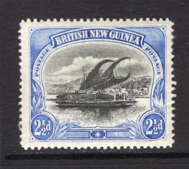 M18257 Papua 1901 SG4 - 2 1/2d black & ultramarine. Black offset on reverse.