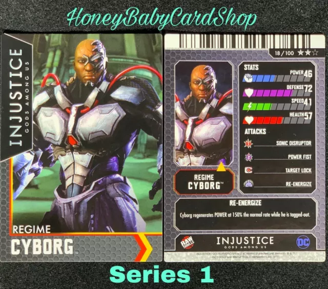 Injustice Arcade Series 1 Out of Print Card 18 Regime Cyborg