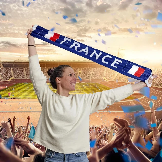 Écharpe Supporter Personnalisée Photo & Texte - Cadeau Sport Écharpe Supporter Personnalisée Photo & Texte - Cadeau Sport