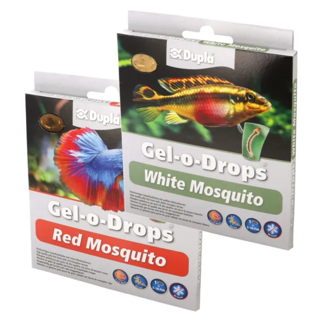 Dupla Alimento para Peces Ornamentales Gel o Drops White Mosquito + Rojo -