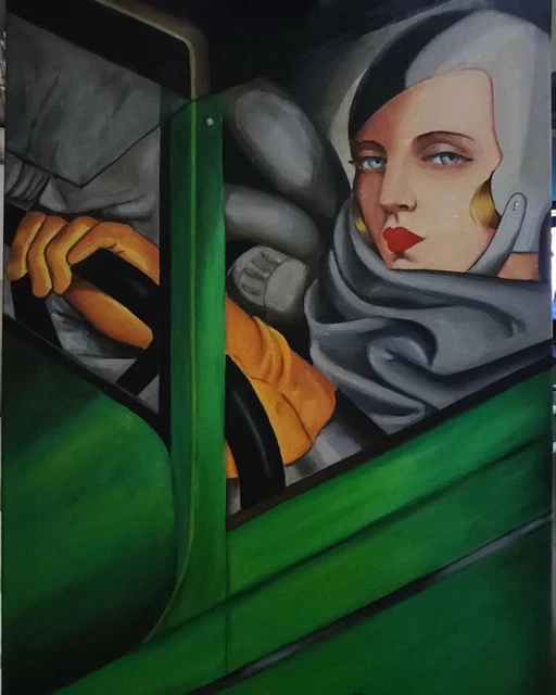 Falso d'autore. Tamara de Lempicka - Quadro ad Olio su tela