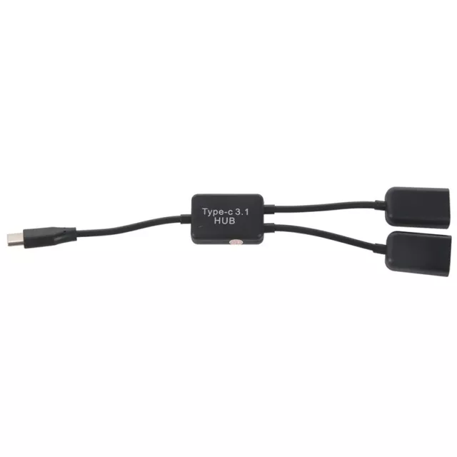 Type C OTG USB 3.1 Male to Dual 2.0 Female OTG Charge 2 Port HUB Cable Y Split