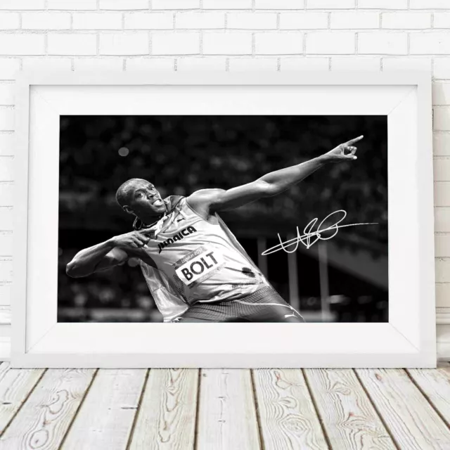 USAIN BOLT - Olympic Gold Poster Picture Print Sizes A5 to A0 **FREE DELIVERY**