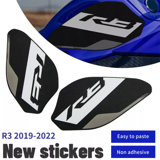 Suitable for YAMAHA YZFR3 2019-2022 antiskid sticker side knee fuel tank Decal