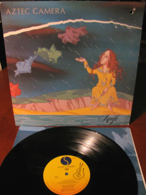 AZTEC CAMERA KNIFE--LP- made in USA-1984 testi- Sire- forata EUR 5,90 ...