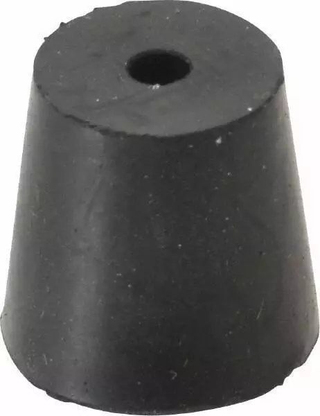 33 Count Tapered Rubber Stoppers with Hole, Size #4, 13/64" Hole Diam