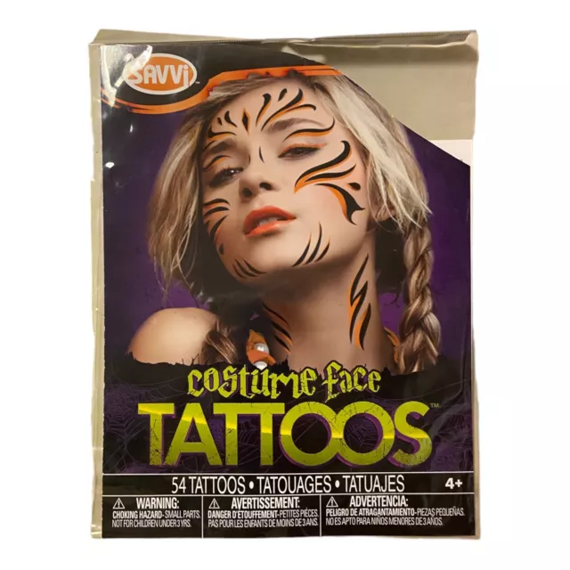 Tiger Costume Face Tattoo