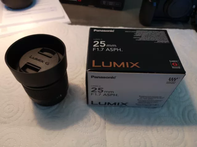 LUMIX G 25 mm/F1.7 ASF. Baionetta Micro-Quattro-Terzi lunghezza focale fissa, con IMBALLO ORIGINALE