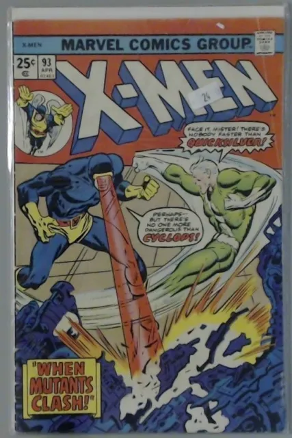 X-Men Comic Book The Marvel Comic Group - # 93 When Mutants Clash #5