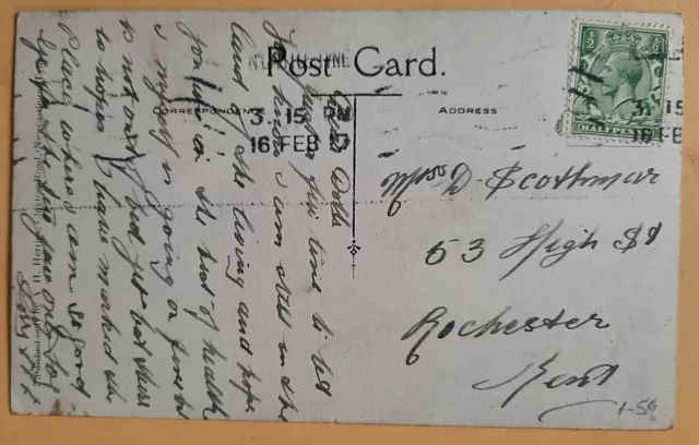 Postcard Northern General Hospital.R.A.M.C.Newcastle Upon Tyne. WW1 RP 1917 2